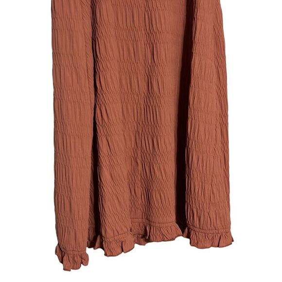 Sundress Junior’s Size Large Speechless Tie Shoulder Puckered Knit Mauve NEW - Picture 5 of 9